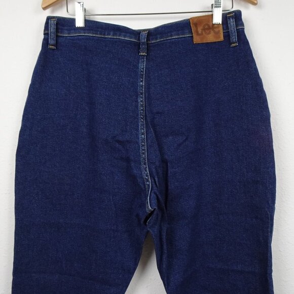 Lee Pleated Jeans Women's Size 32 Blue Denim High Rise - Picture 6 of 11